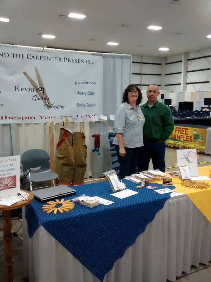 Lady and the Carpenter booth at Mother Earth News Fair