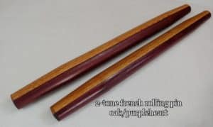 Oak and purple heart rolling pin for sale