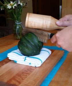 Wood mallet and squash