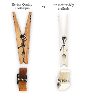 Lady and the Carpenter | Quality US made Clothespins